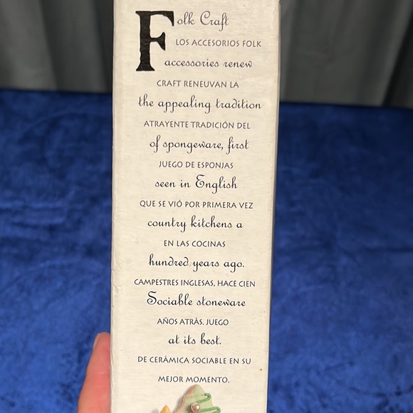 NIB Folk Craft Holiday Pines Dessert Plates By Tienshan - set of 4 Discontinued! - Picture 14 of 16